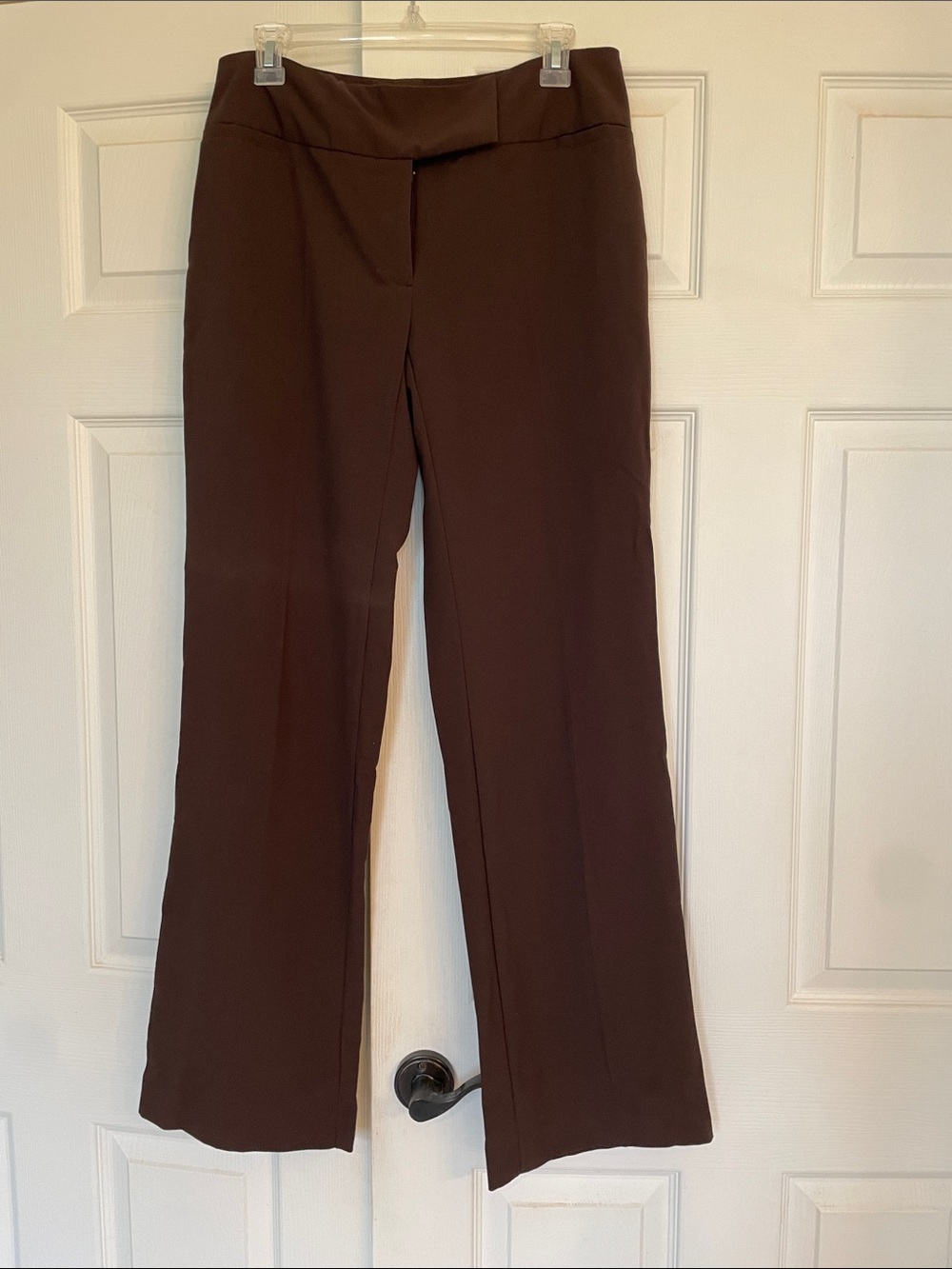 Women's Brown Boot-Cut Dress Pants 8